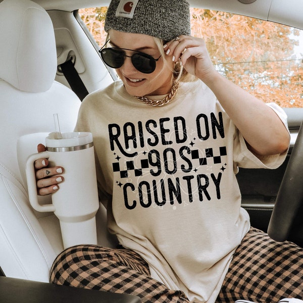 raised on 90's country png, country png, southern png, western png, trendy png, digital download, sublimation png, instant download