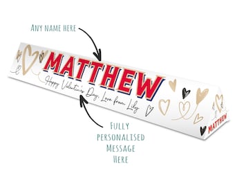 Personalised Toblarone Gift Bar: Christmas stocking filler, Any Ocassion, Any message
