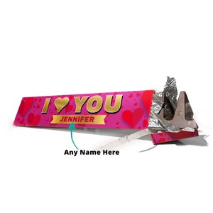 Barra de Toblarone personalizada impresa - Día de San Valentín - Cumpleaños - Aniversario - Amor / Regalo de San Valentín para ella