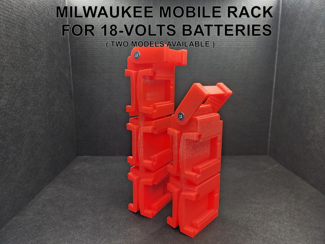 Mobile Rack for Milwaukee 18V Batteries - Etsy