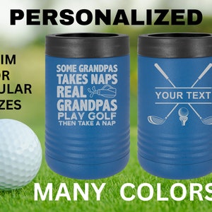 Custom Grandpa Gift | Golf Can Cooler |Beer Can Cooler | Personalized Beverage | Gift for Grandfather | Golf Gift | Grandpa Gift