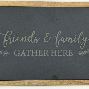 Friends & Family Gather Here, Cheese Board, Cheese Charcuterie Board, Personalized Cheese Board, Cutting Board
