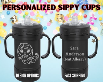 Personalized Toddler Sippy Cup: Engraved Insulated Baby Tumbler