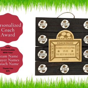 Soccer Coach Gift | End of Season Gift | Personalized Coach Gift |  Coach Appreciation Gift | Gift for Soccer | Coach Thank You