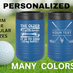 Custom Dad Gift | Golf Can Cooler |Beer Can Cooler | Personalized Beverage | Gift for Husband | Golf Gift | Groomsman Gift