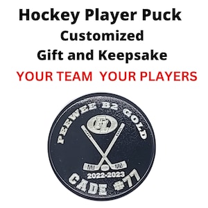 Personalized Hockey Puck | Team Hockey Puck | Hockey Team Gift | Hockey Keepsake Gift | Engraved Hockey Puck | Custom Hockey | Hockey Gift