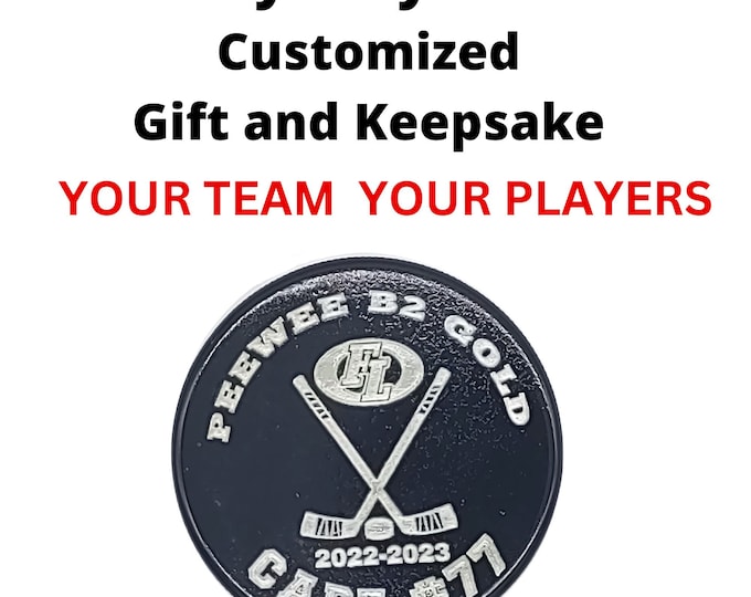 Personalized Hockey Puck | Team Hockey Puck | Hockey Team Gift | Hockey Keepsake Gift | Engraved Hockey Puck | Custom Hockey | Hockey Gift