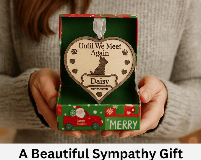 Custom Dog Memorial Ornament: Personalized Pet Remembrance Gift