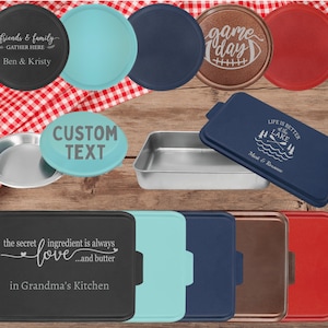 Niestandardowe formy do ciasta | Niestandardowa forma do ciasta | Aluminiowy prezent do pieczenia | Grawerowana forma z pokrywką | Prezent dla niej | Prezent dla mamy