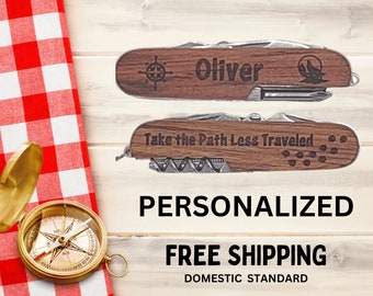 Personalized Swiss Army Knife | Engraved Pocket Knife | Personalized Multi-tool | Custom Camping Knife | Groomsman Gift | Personalized Gift