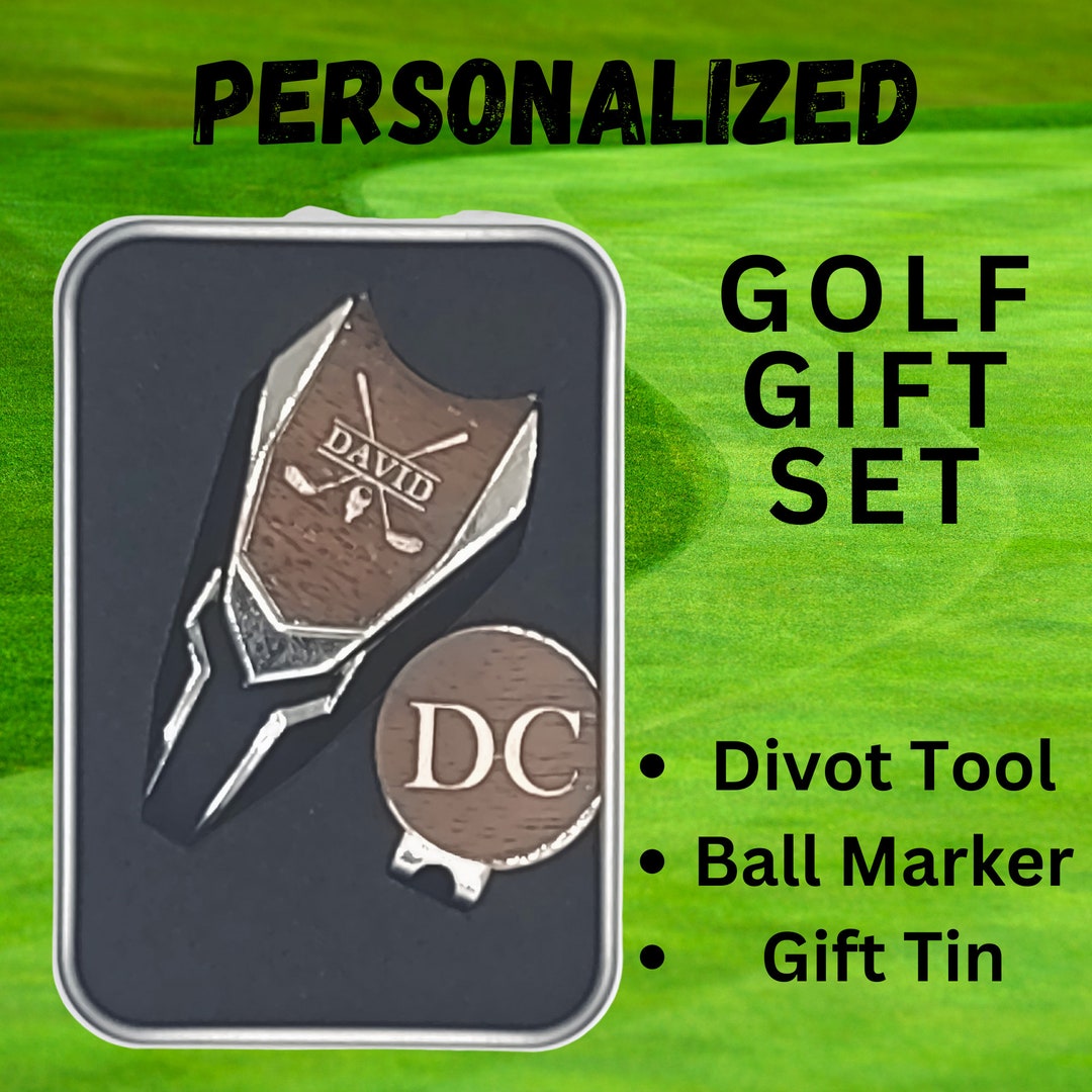 Golf Divot Tool and Ball Marker Personalized Gift Set Etsy