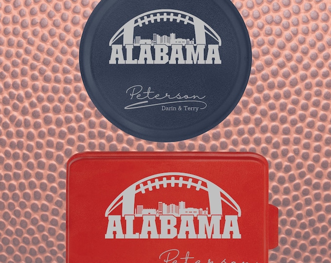 Alabama Football Baking Pans | Cake Pans Personalized | Custom Pie Tin | Aluminum Baking Gift | Engraved Pan with Lid | Tailgating Fan
