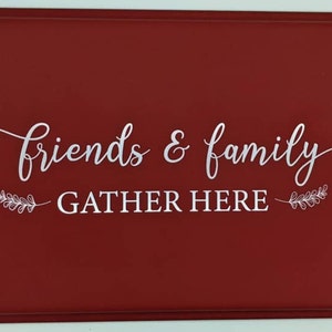 Aluminum Cake Pan | Personalized Cake Pan | Cake Pan With Lid | Friends & Family Gather Here | Baking Gift | Custom Cake Pan | Gift for Mom