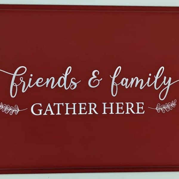 Aluminum Cake Pan | Personalized Cake Pan | Cake Pan With Lid | Friends & Family Gather Here | Baking Gift | Custom Cake Pan | Gift for Mom