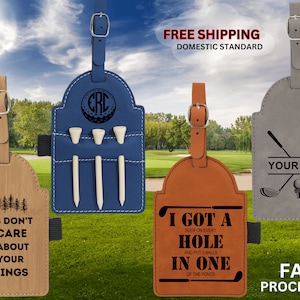 Étiquette pour sac de golf | Cadeau de golf personnalisé | Cadeau de garçon d&#39;honneur personnalisé | Cadeau de golf monogramme | Cadeau de noce | Cadeau de retraite | Cadeau Bachelor