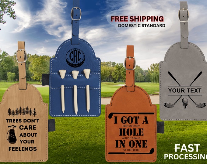 Golf Bag Tag | Custom Golf Gift | Personalized Groomsman Gift | Monogram Golf Gift | Wedding Party Gift | Retirement Gift | Bachelor Gift