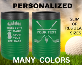 Custom Dad Gift | Golf Can Cooler |Beer Can Cooler | Personalized Beverage | Gift for Husband | Golf Gift | Groomsman Gift