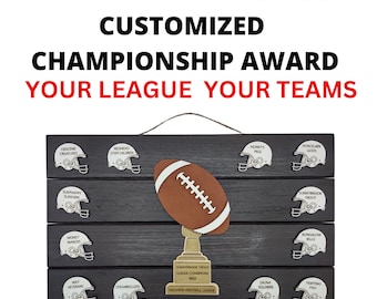 Fantasy Football Championship Award, Fantasy Football Trophy, Fantasy Football Plaque, Fantasy Football Sign