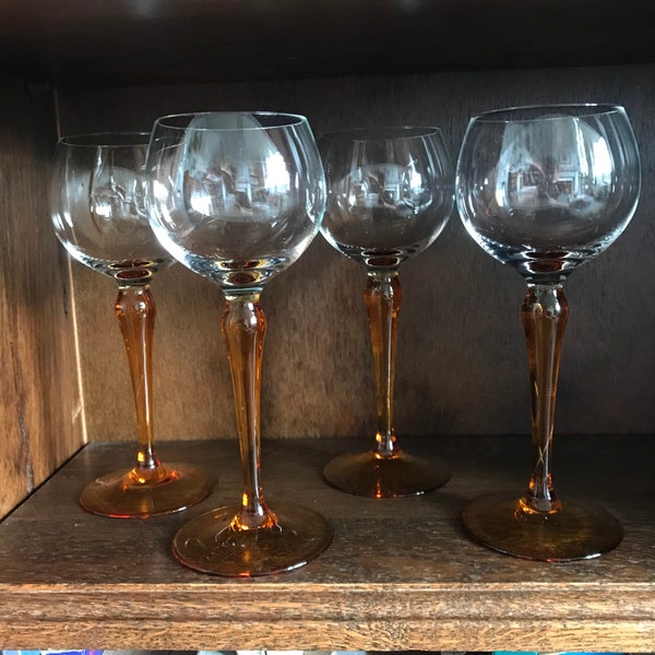 Thick Stem Wine Glasses - Etsy UK