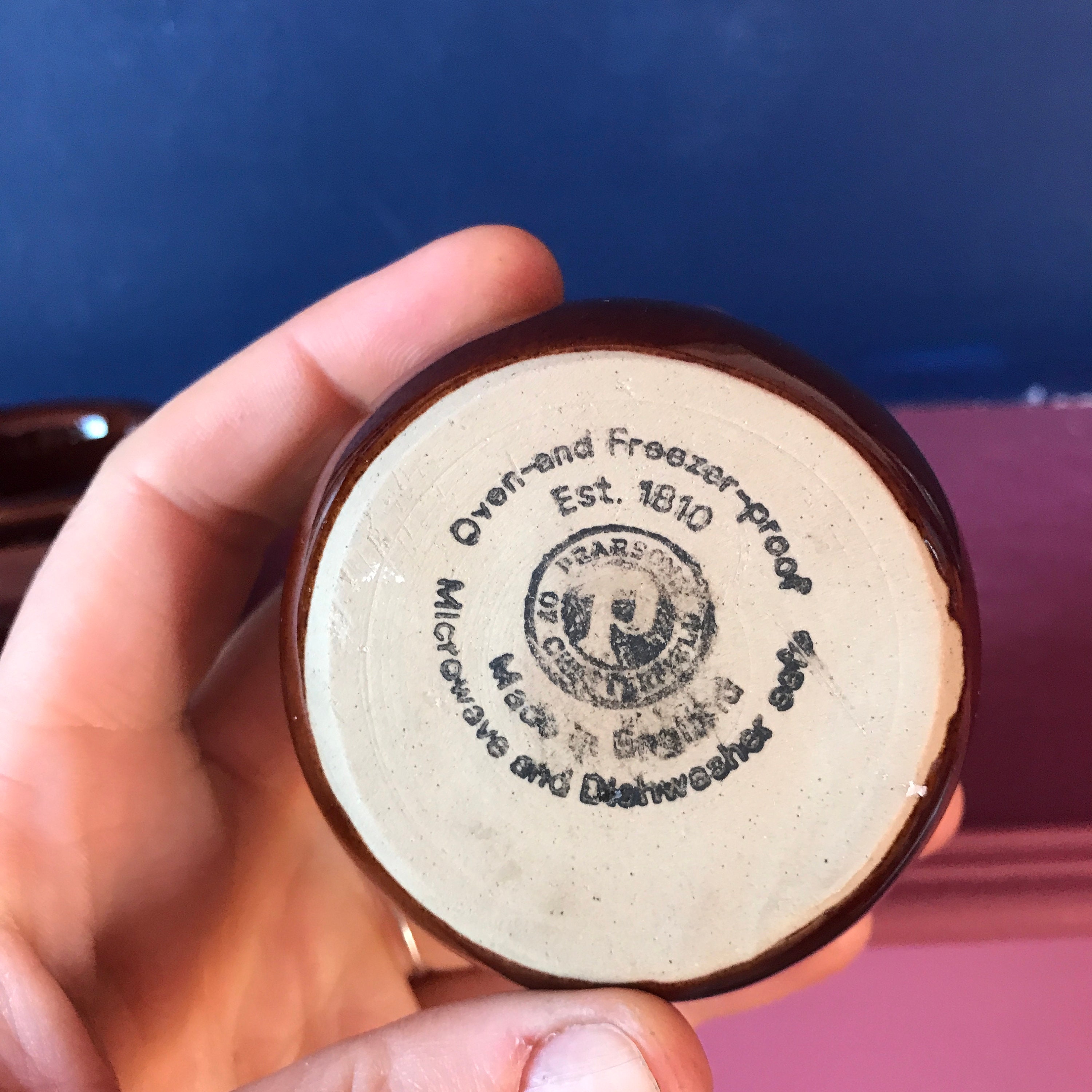 アンティーク　バターポット 2 X Vintage Brown Butter Pots - Etsy