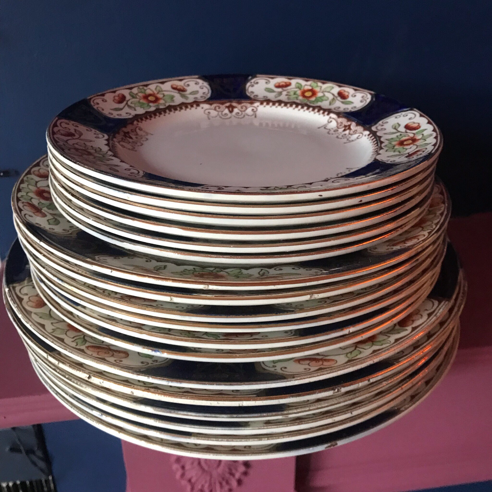 6 X Burslem Pottery Small Plates, Venice Design - Etsy