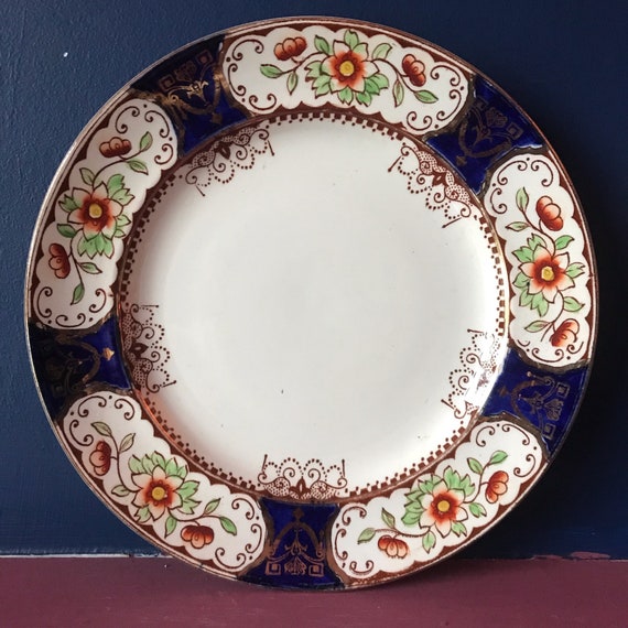 【BURSLEM】アンティーク　プレート 6 X Burslem Pottery Small Plates, Venice Design - Etsy