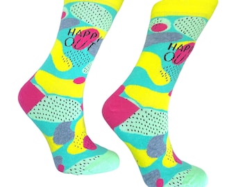 Colorful socks - colorful socks - leisure socks - fun socks - unisex socks - happy out - happy - colorful - summer - party