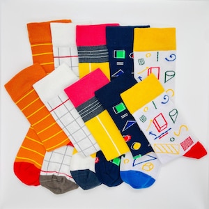 Colorful socks - leisure socks - teachers - unisex socks - German - geometry - mathematics - physics - school