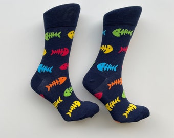 Colorful socks - animals - fish