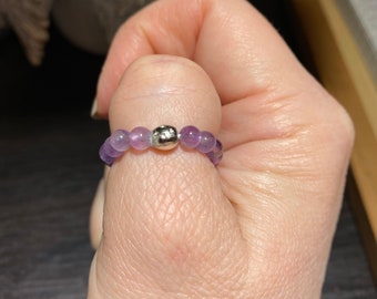 Amethyst Stretch Ring