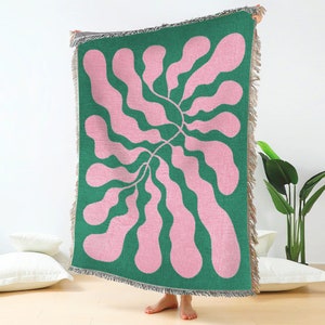 Teal and pink throw 2025
