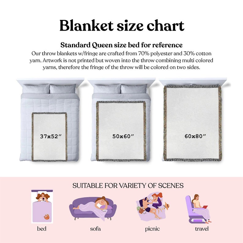 Green Matisse Leaf Beach Throw Blanket Earth Tone Funky Tapestry Woven