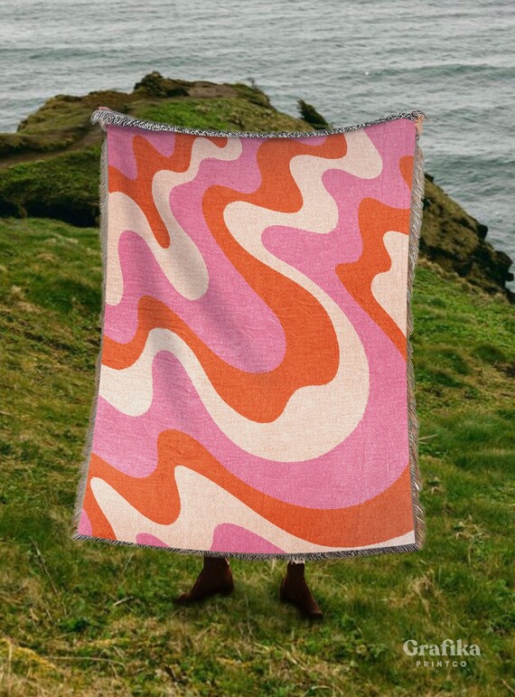 Pink and orange tapestry hotsell