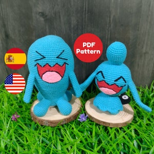 ENG/ESP Wobbuffet and Wynaut 2 in 1 Pattern Amigurumi PDF