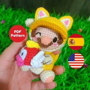 ENG/ESP Mario Gato Amigurumi PDF