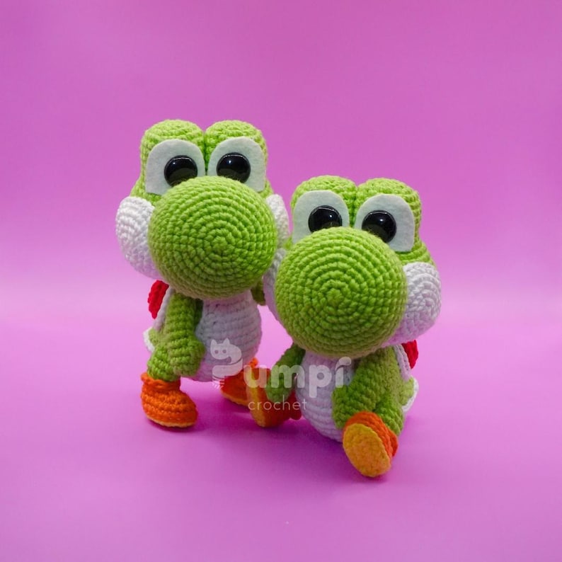 Yoshi Pattern Background ENG Yoshi Pattern Amigurumi PDF - Etsy
