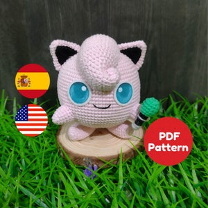 ENG/ESP Jigglypuff Pattern Amigurumi PDF