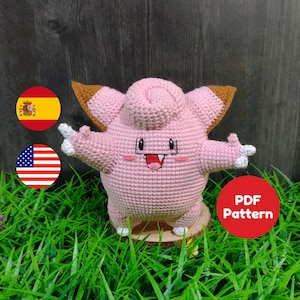 ENG/ESP Clefairy Pattern Amigurumi PDF