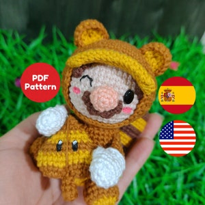 ENG/ESP Mario Tanooki Amigurumi PDF