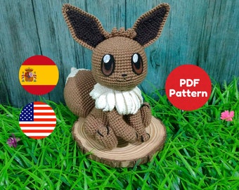 ESP/ ENG Eevee Pattern Amigurumi PDF