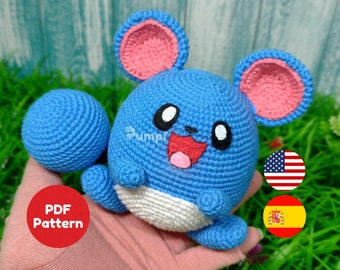ENG/ESP Marill Pattern Amigurumi PDF