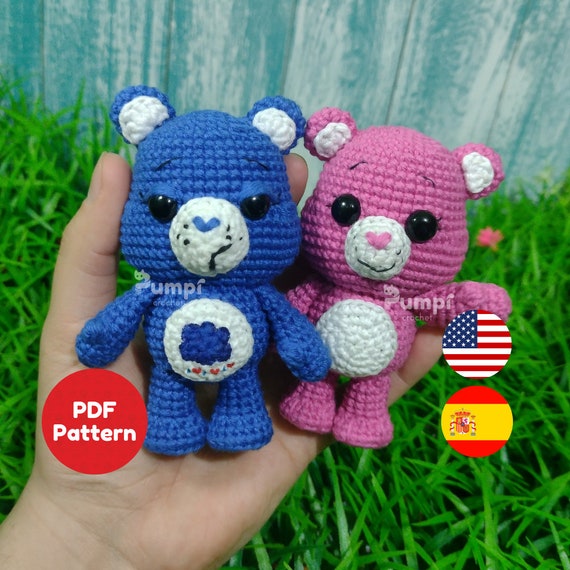 Eng/esp Care Bears Keychain Pattern Amigurumi
