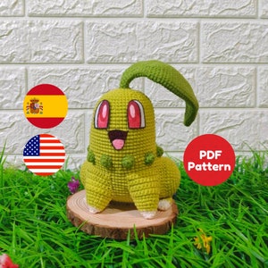 ENG/ESP Chikorita Pattern Amigurumi PDF