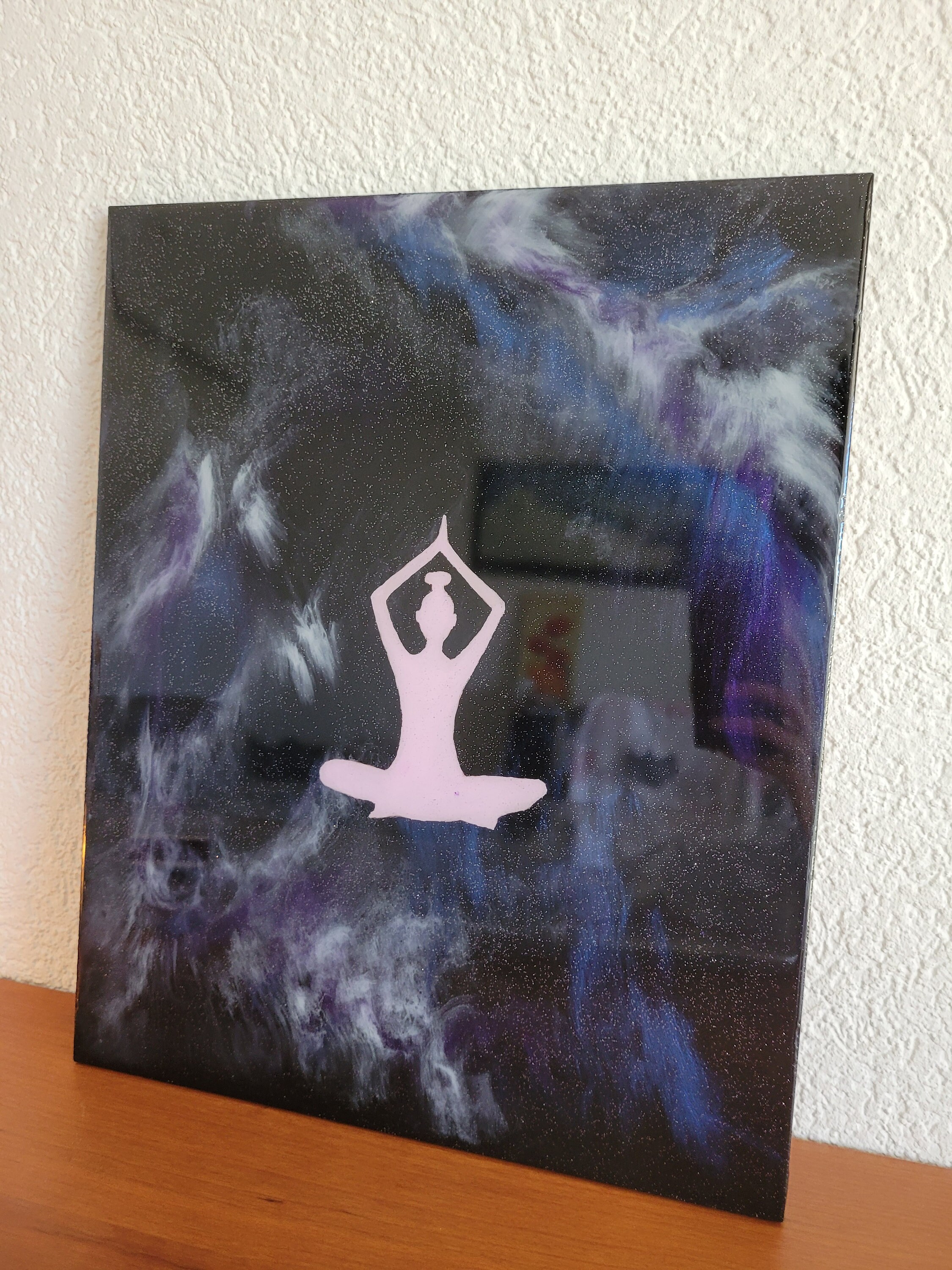 Tableau en Résine Epoxy sur Bois