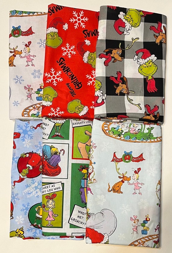 Pillowcase Grinch Christmas Handmade How the Grinch Stole Xmas Etsy