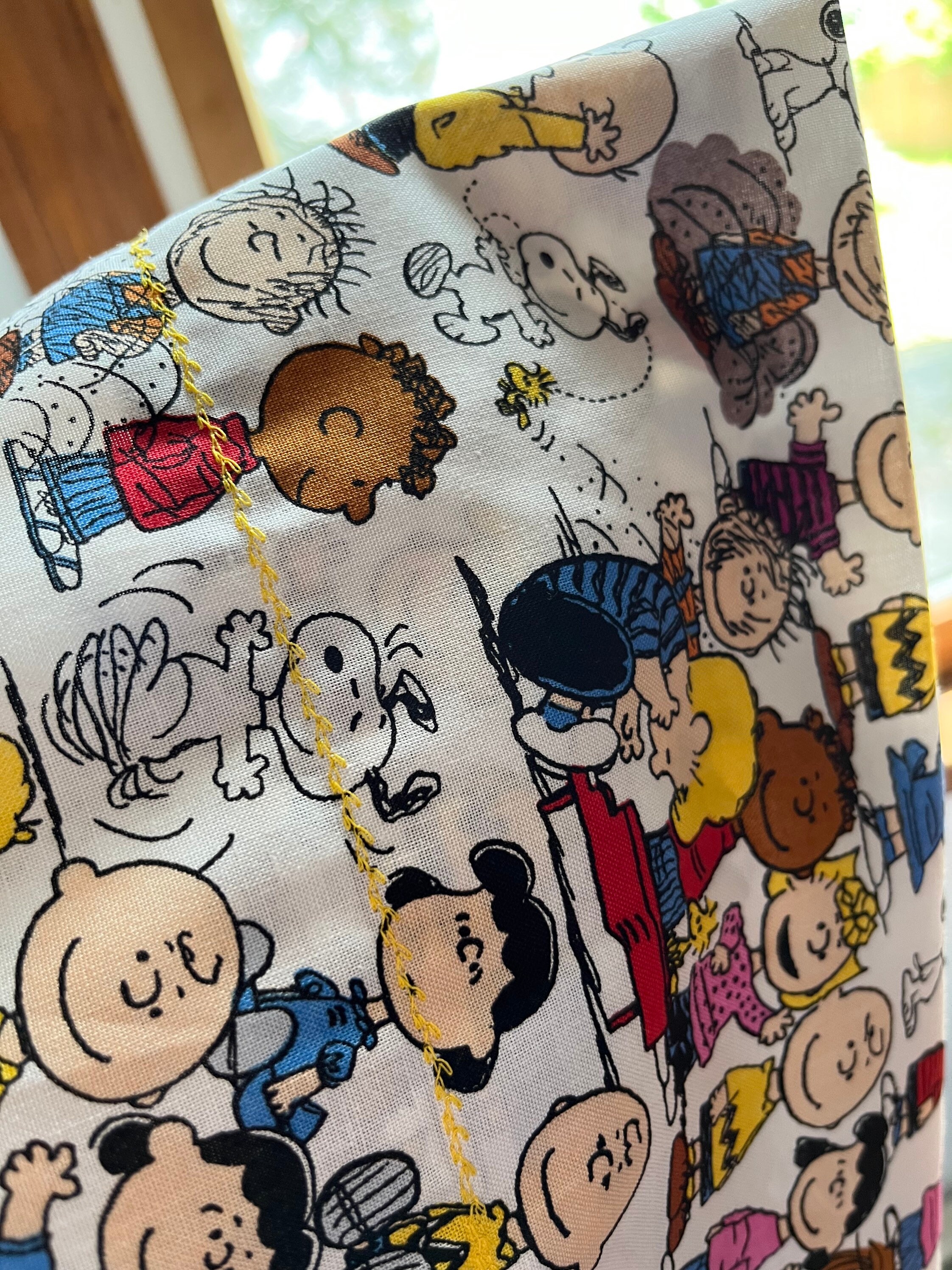 Pillowcase, Charlie Brown and Friends, Snoopy, Peanuts, Vintage