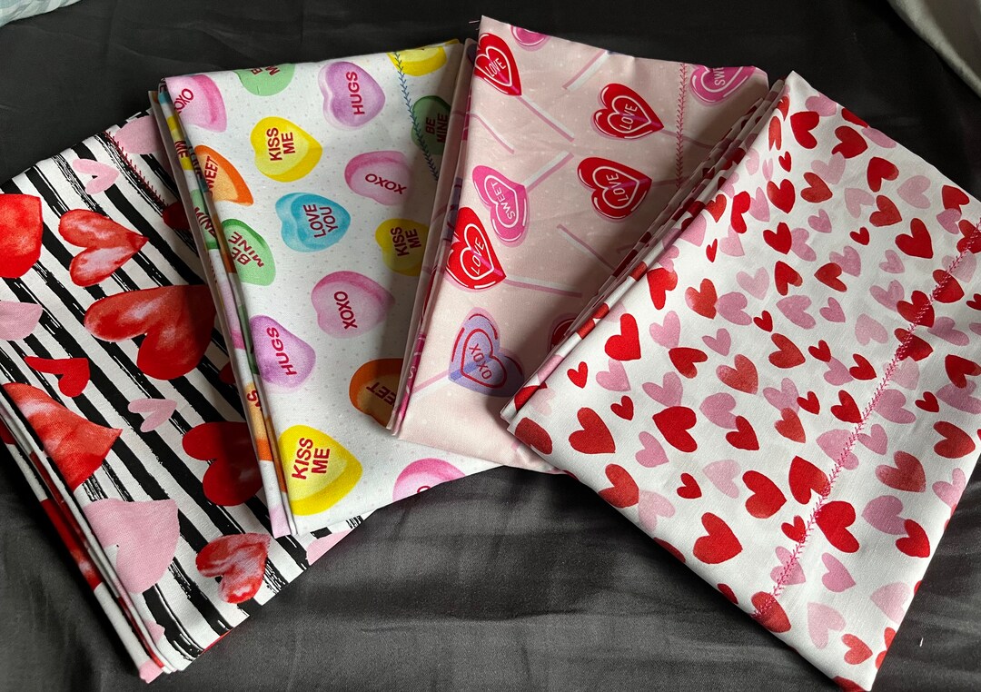 Pillowcase, Valentines Day, Bedding, Valentines Decor, Handmade, Hearts