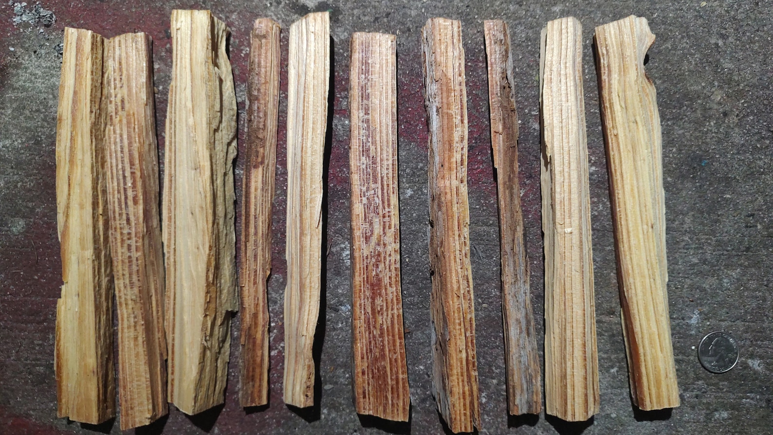 Fatwood Lighter Knot Sticks Hand Cut Single Sticks, And, in 5 and 10lb