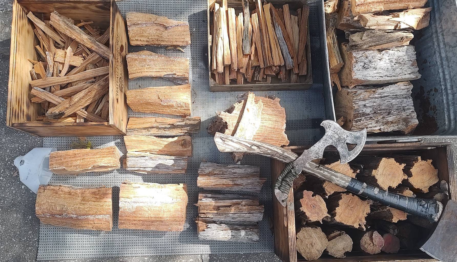 Fatwood Lighter Knot Sticks Hand Cut Single Sticks, And, in 5 and 10lb