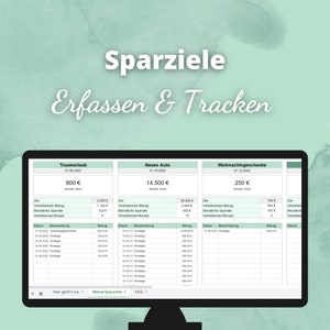 Savings Tracker Digital Google Sheets Template